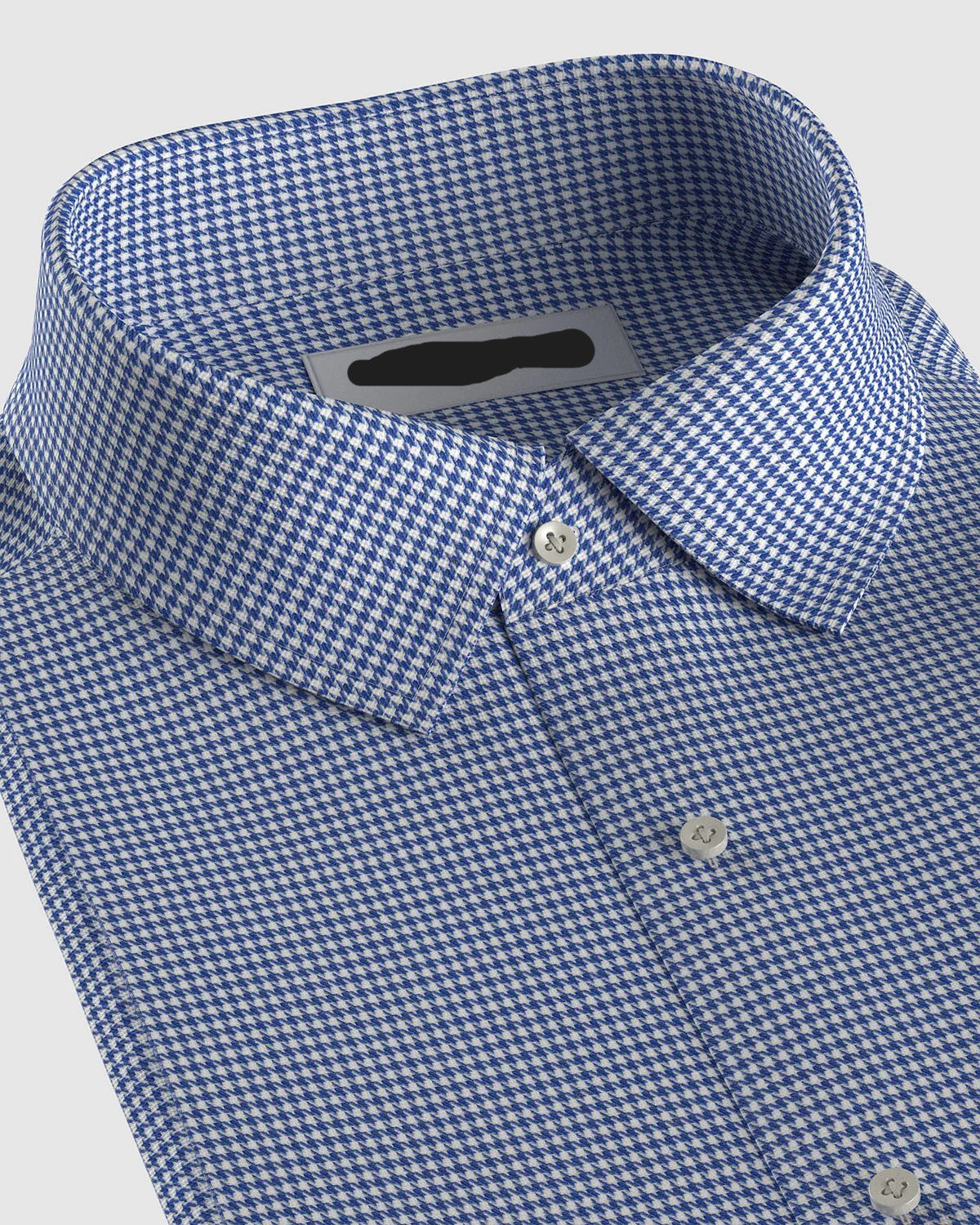 Giza Cotton Houndstooth Shirt