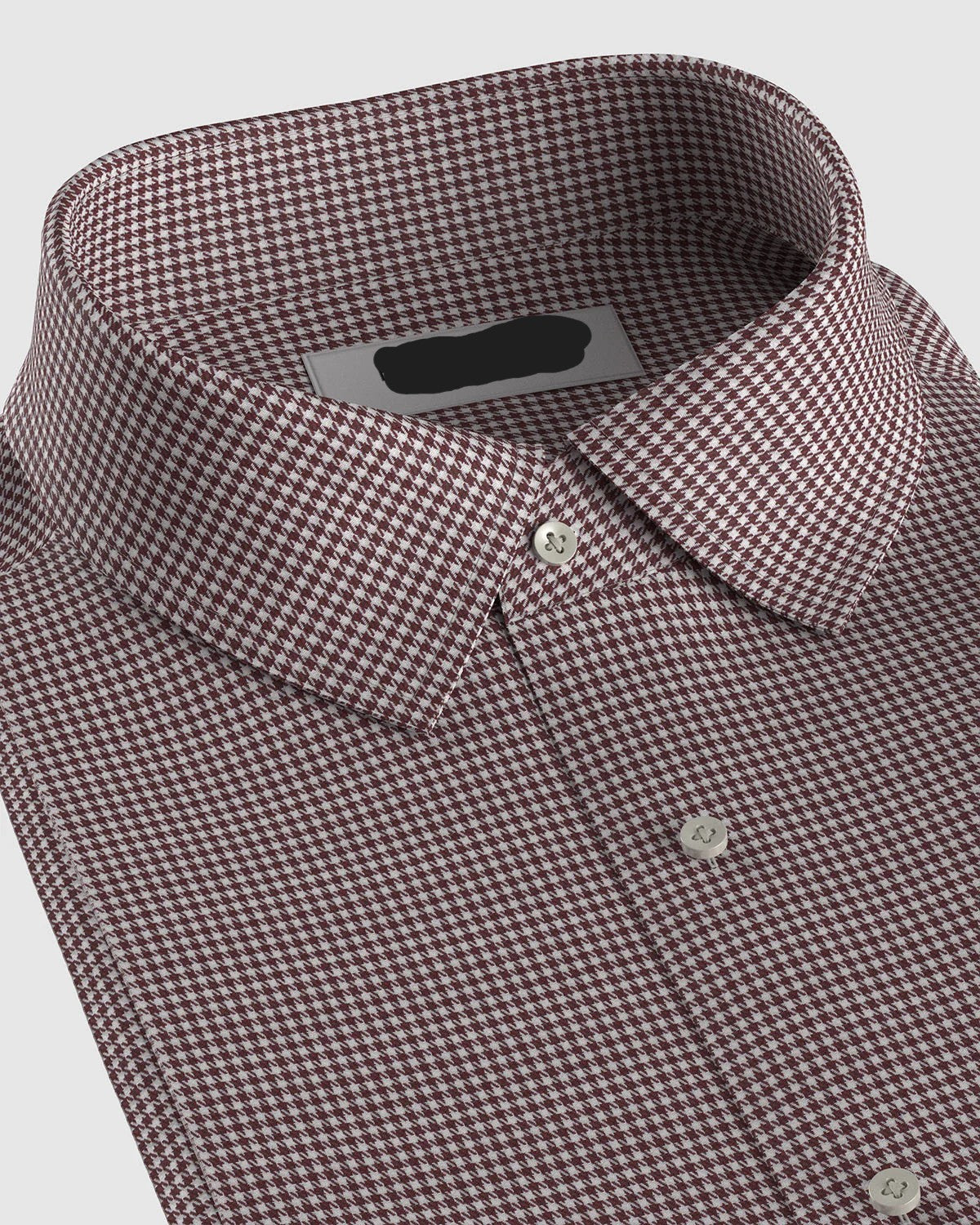 Giza Cotton Houndstooth Shirt